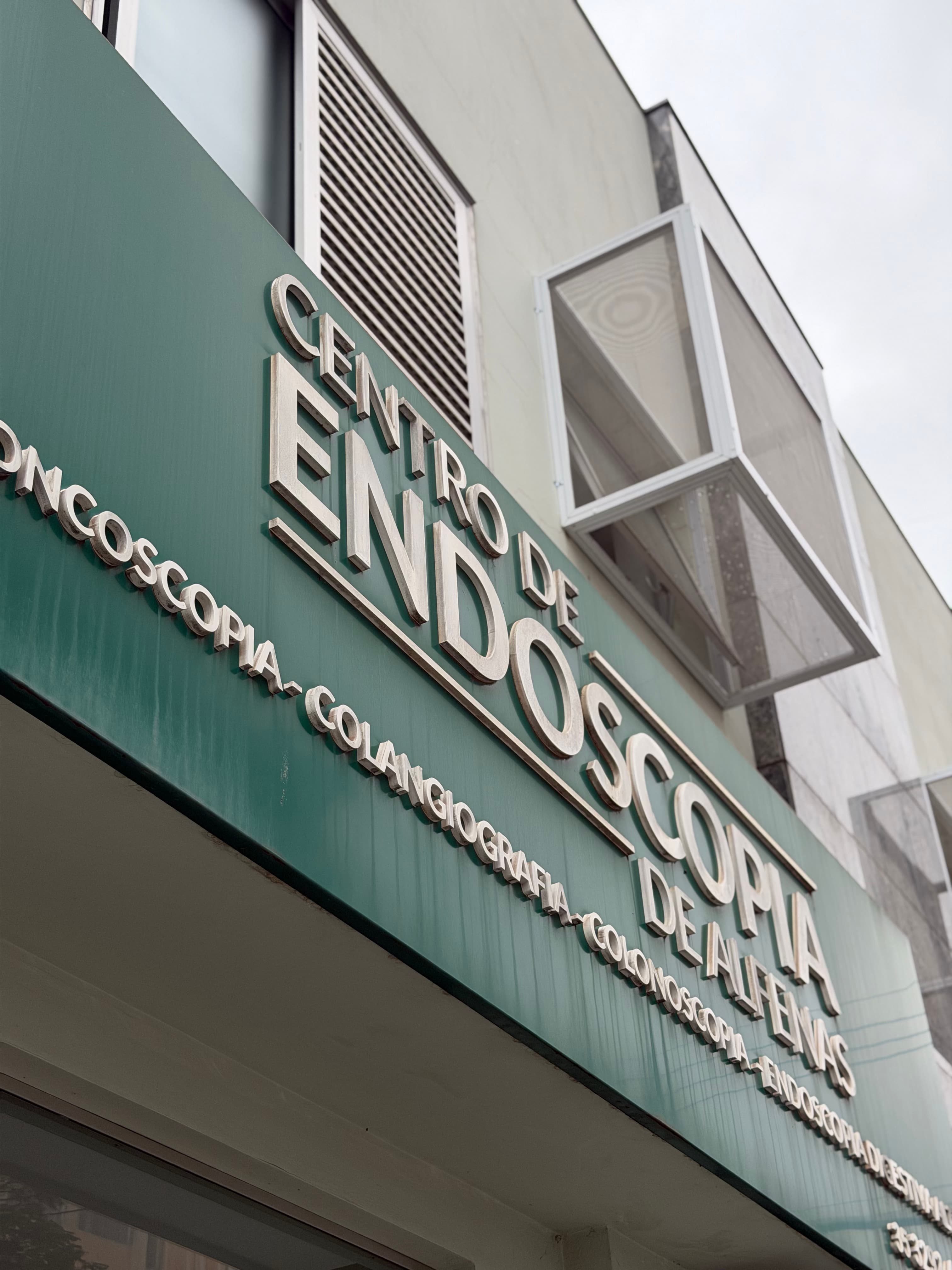 Fachada do Centro de Endoscopia Alfenas